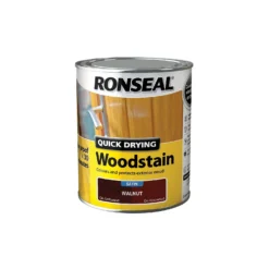 Ronseal Quick Drying Woodstain Walnut Satin - 750ml -Keter Store 12804709 4224949525391966