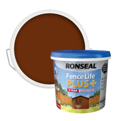 Ronseal Fence Life Plus Paint Medium Oak - 5L