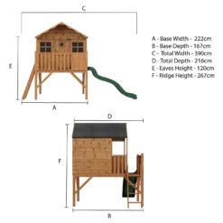 Mercia Honeysuckle Playhouse With Tower And Slide -Keter Store 12806775 1674949338419444