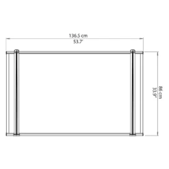 Palram - Canopia Canopy Neo 1350 Grey Twinwall -Keter Store 12807312 1254833218227989