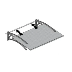 Palram - Canopia Canopy Neo 1350 Grey Twinwall -Keter Store 12807312 7564833218054742
