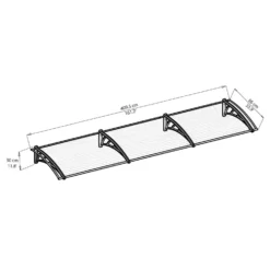Palram - Canopia Canopy Neo 4050 Grey Twinwall -Keter Store 12807430 2684832959565925