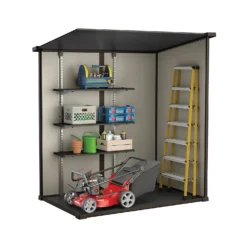 Keter Manor 6 X 4ft Outdoor Garden Pent Storage Shed - Beige/Brown -Keter Store 12808002 1285036177117919