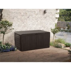 Keter Marvel Plus Outdoor Garden Storage Box 270L - Brown -Keter Store 12808515 1794900060806534