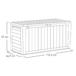 Keter Marvel Plus Outdoor Garden Storage Box 270L - Brown -Keter Store 12808515 2804900072272276