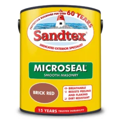 Sandtex® Ultra Smooth Masonry Paint Brick Red - 5L -Keter Store 12809369 1664871497445841
