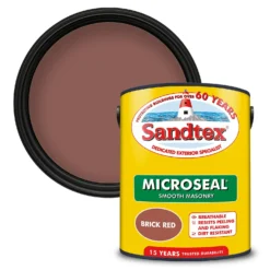 Sandtex® Ultra Smooth Masonry Paint Brick Red - 5L