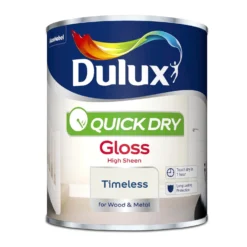 Dulux Quick Dry Gloss Timeless - 750ml -Keter Store 12810703 3674833192172107