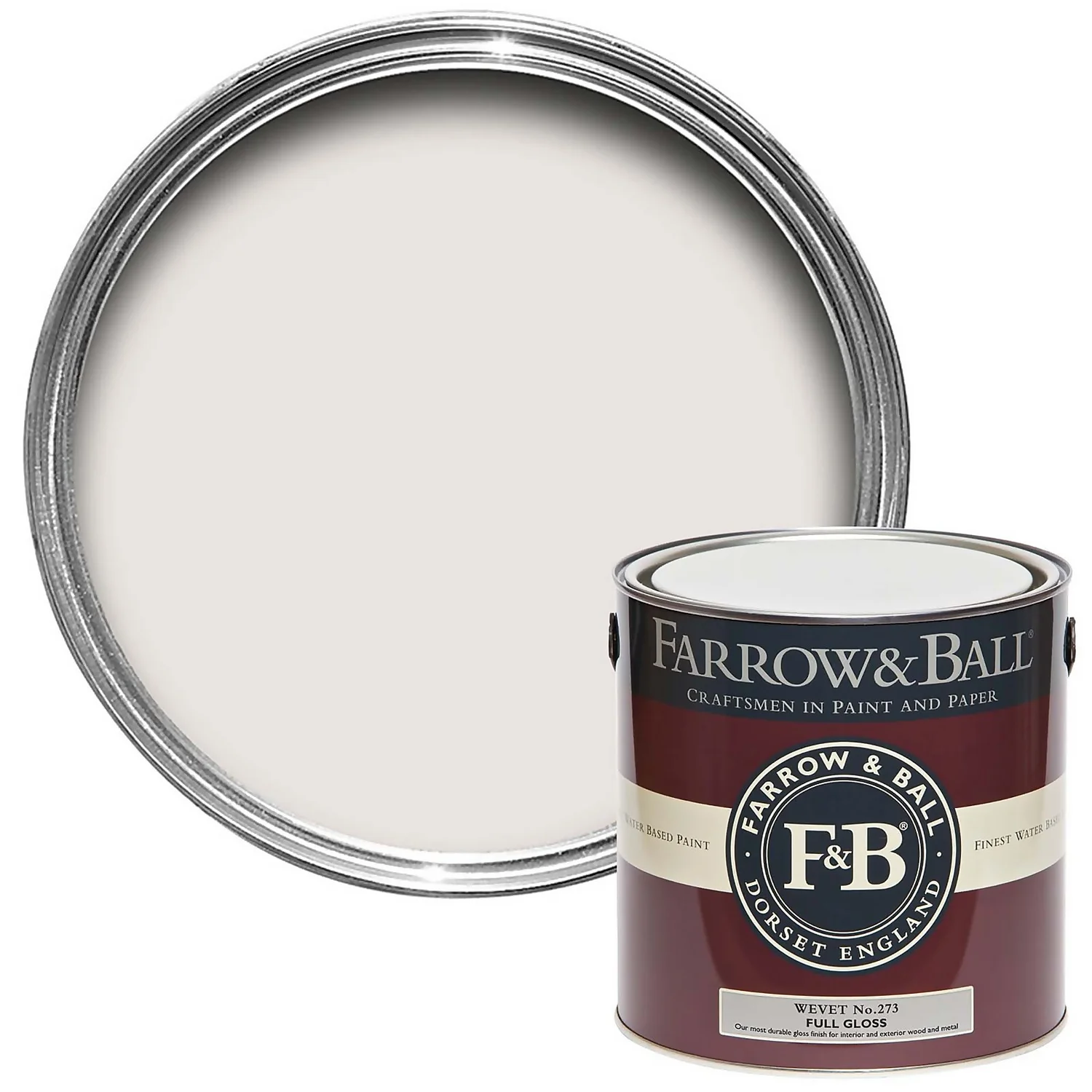Farrow & Ball Full Gloss Paint Wevet - 2.5L Farrow & Ball Full Gloss Paint Wevet - 2.5L -Keter Store 12810926 2124951871863059