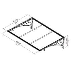 Palram - Canopia Canopy Venus 1350 Clear -Keter Store 12810976 6284833201142140