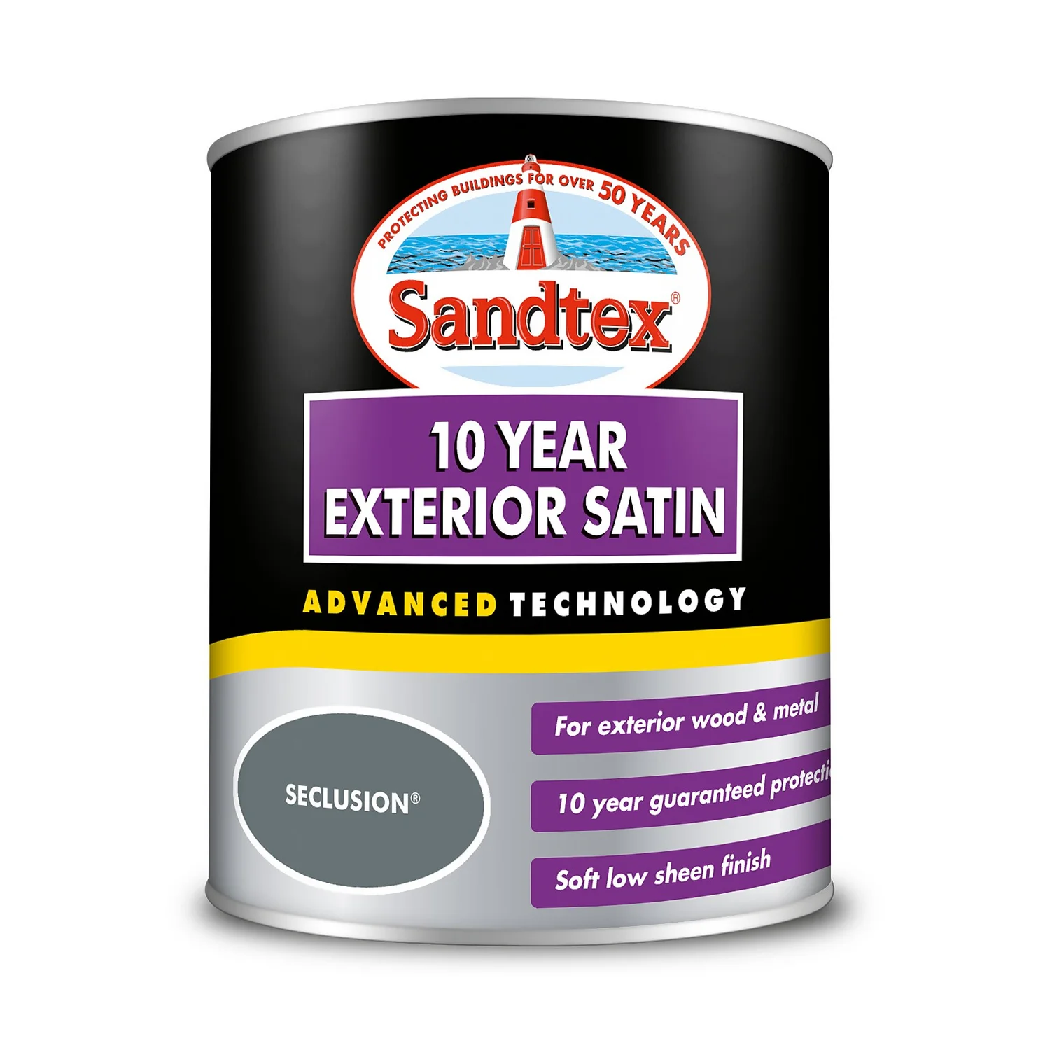 Sandtex® Exterior 10 Year Satin Paint Seclusion - 750ml Sandtex® Exterior 10 Year Satin Paint Seclusion - 750ml -Keter Store 12811156 1634871314783725
