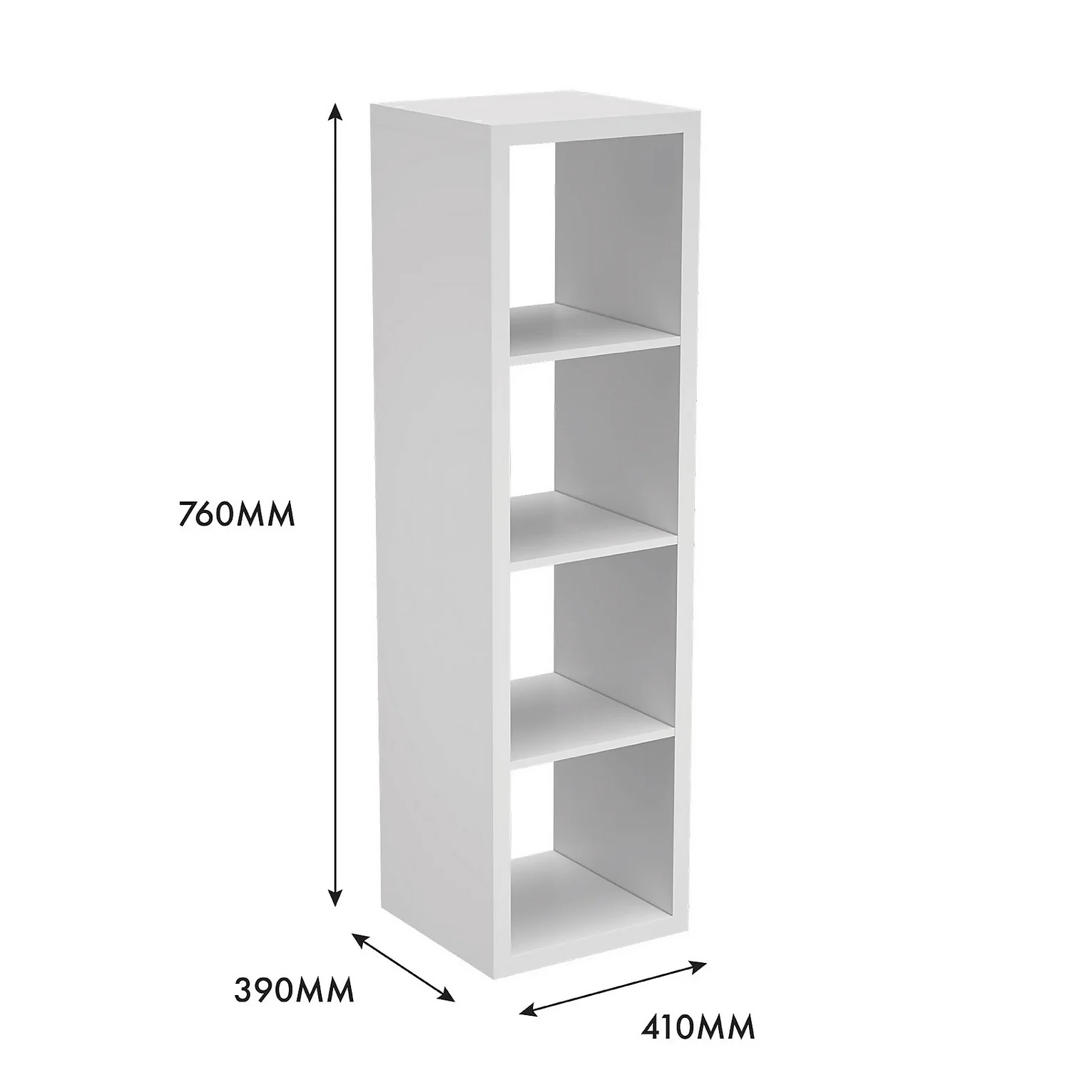 Clever Cube 4x1 Storage Unit - White Clever Cube 4x1 Storage Unit - White -Keter Store 12813304 1555014368216006