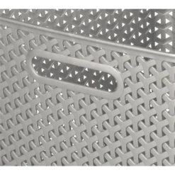 Curver My Style Large Rectangular Plastic Storage Basket - Grey - 18L -Keter Store 12814518 1804832988746814