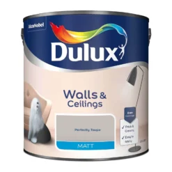Dulux Matt Emulsion Paint Perfectly Taupe - 2.5L -Keter Store 12814933 3914833198818304