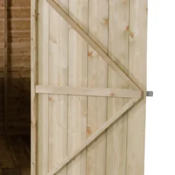 7x5ft Forest Wooden Overlap Pressure Treated Pent Shed -incl. Installation -Keter Store 12815049 1374845698165262