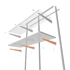 None Double Slot Bracket - White -170mm 2 None Double Slot Bracket - White -170mm -Keter Store 12815730 2585034583442745