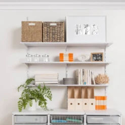 None Single Slot Upright Wall Strip - White - 100cm -Keter Store 12816011 3374833192221763