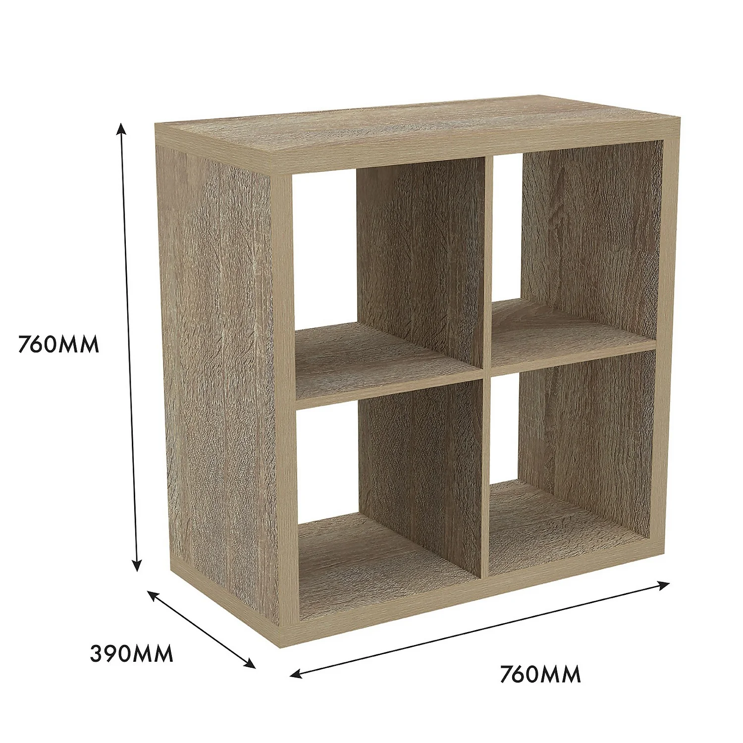 Clever Cube 2x2 Storage Unit - Oak Clever Cube 2x2 Storage Unit - Oak -Keter Store 12816153 4935014368206655