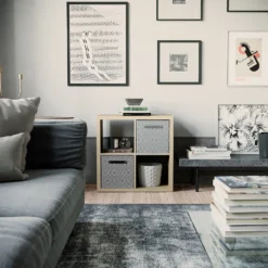 Clever Cube 2x2 Storage Unit - Oak 2 Clever Cube 2x2 Storage Unit - Oak -Keter Store 12816153 6184929107204184