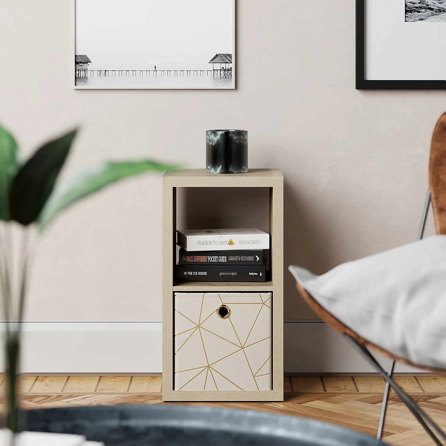 Clever Cube 2x1 Storage Unit - Oak Clever Cube 2x1 Storage Unit - Oak -Keter Store 12816158 1274929107202339