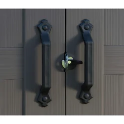 Keter Factor 8 X 8ft Outdoor Garden Apex Storage Shed - Beige/Brown -Keter Store 12817716 1714864829025351