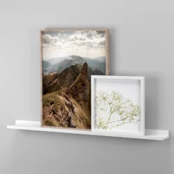 Flexi Storage Decorative Shelving Photo Shelf - White Matt - 900x35x100mm -Keter Store 12817971 8044876425860004