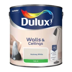 Dulux Natural Hints Silk Emulsion Paint Nutmeg White - 2.5L -Keter Store 12819248 1434833218422188