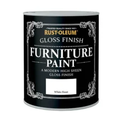Rust-Oleum Gloss Furniture Paint - White Frost - 125ml