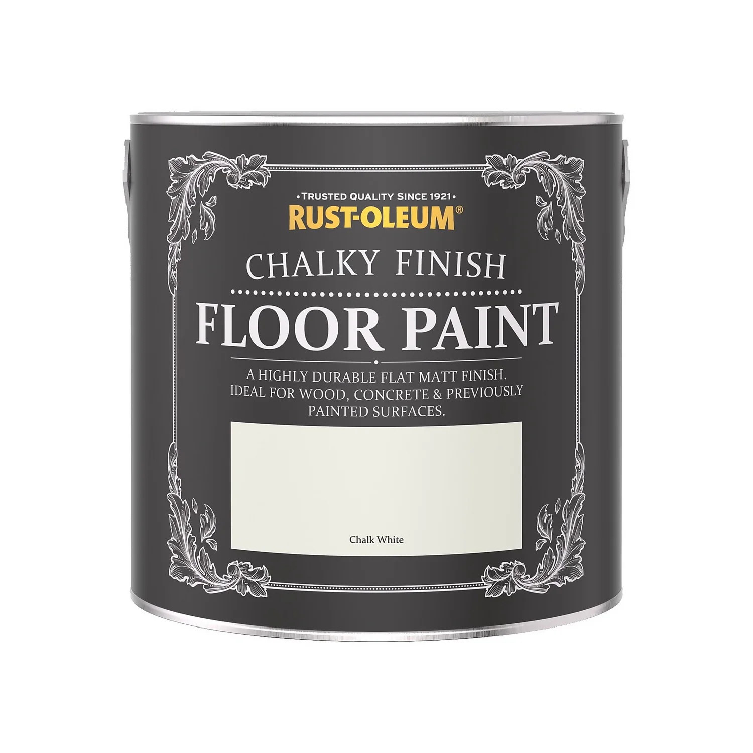 Rust-Oleum Chalky Floor Paint Chalk White - 2.5L Rust-Oleum Chalky Floor Paint Chalk White - 2.5L -Keter Store 12819785 1664940725472415