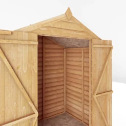 Mercia 4 X 6ft Overlap Apex Windowless Wooden Shed -Keter Store 12819787 7685023716400737