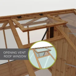 Mercia 8 X 6ft Traditional Apex Combi Greenhouse And Shed -Keter Store 12820081 1614976511259770