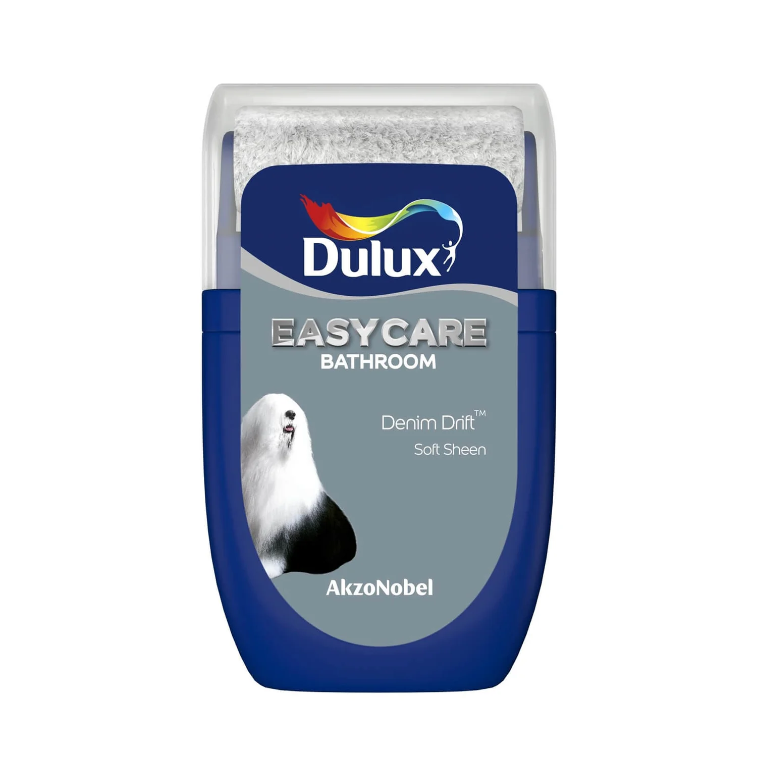 Dulux Easycare Bathroom Denim Drift Tester Paint - 30ml Dulux Easycare Bathroom Denim Drift Tester Paint - 30ml -Keter Store 12820264 1074831955293155