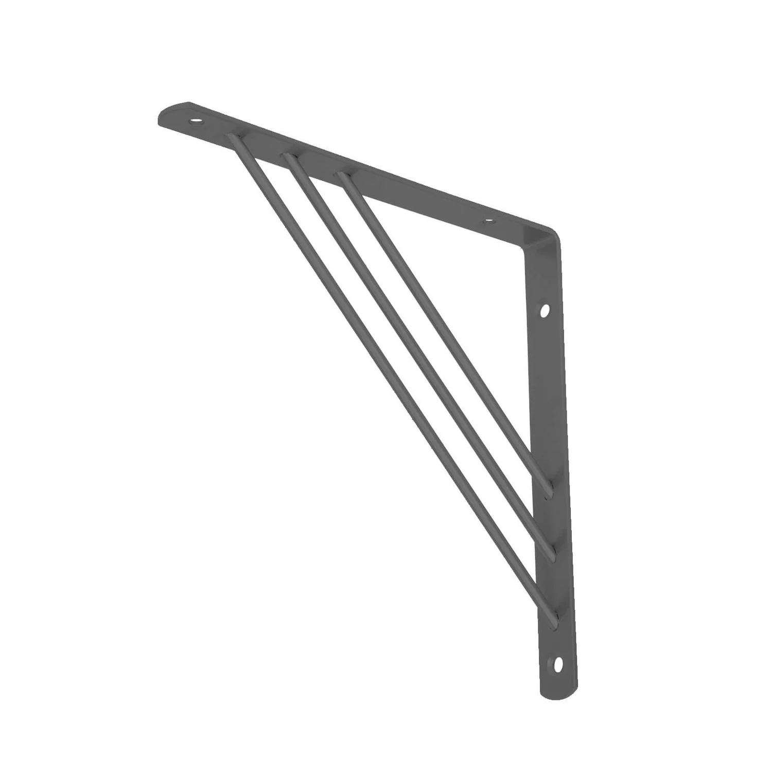 Tri Bracket - Charcoal - 195x195mm None Tri Bracket - Charcoal - 195x195mm -Keter Store 12820753 9694831906732065