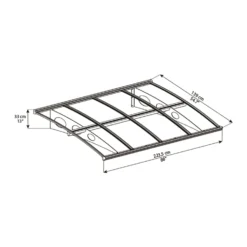 Palram - Canopia Canopy Herald 2230 Grey Clear -Keter Store 12821842 1034833173770359