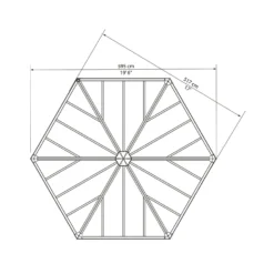 Palram - Canopia Garda Garden Conservatory Grey Bronze -Keter Store 12821929 9234833172727193