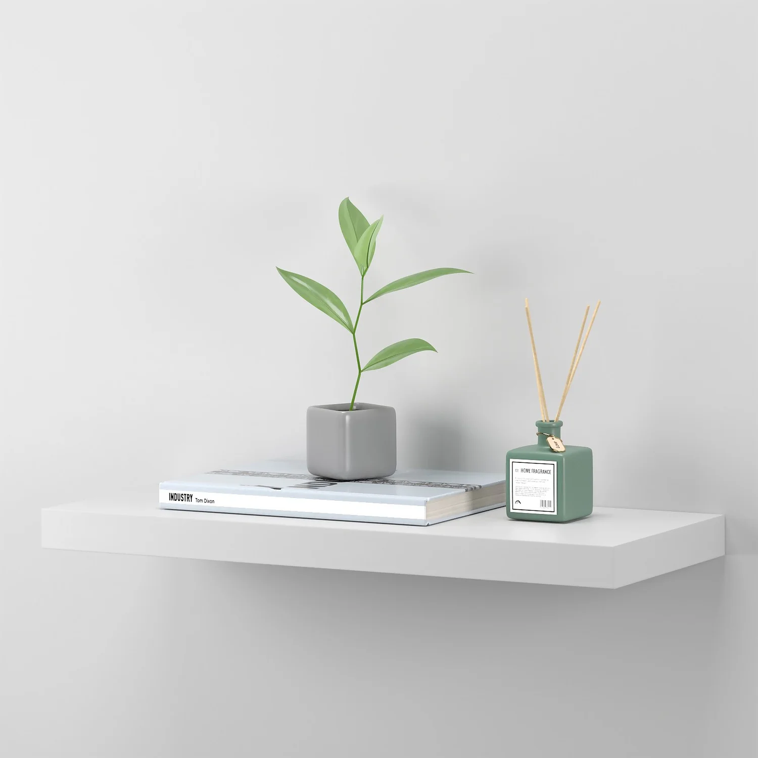 Matt White Floating Shelf - 600 x 240 x 38mm Matt White Floating Shelf - 600 X 240 X 38mm -Keter Store 12822027 1154876423405650