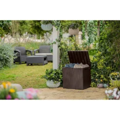 Keter City Outdoor Garden Storage Box 113L - Brown -Keter Store 12822290 1104900073787729