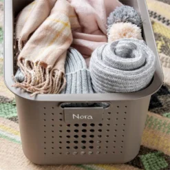 2 Pack Smartstore Wardrobe Basket Tag - Taupe -Keter Store 12822346 1324833174055671