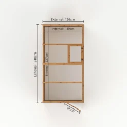 Mercia 8 X 4ft Lean To Greenhouse -Keter Store 12822588 1785038447790436