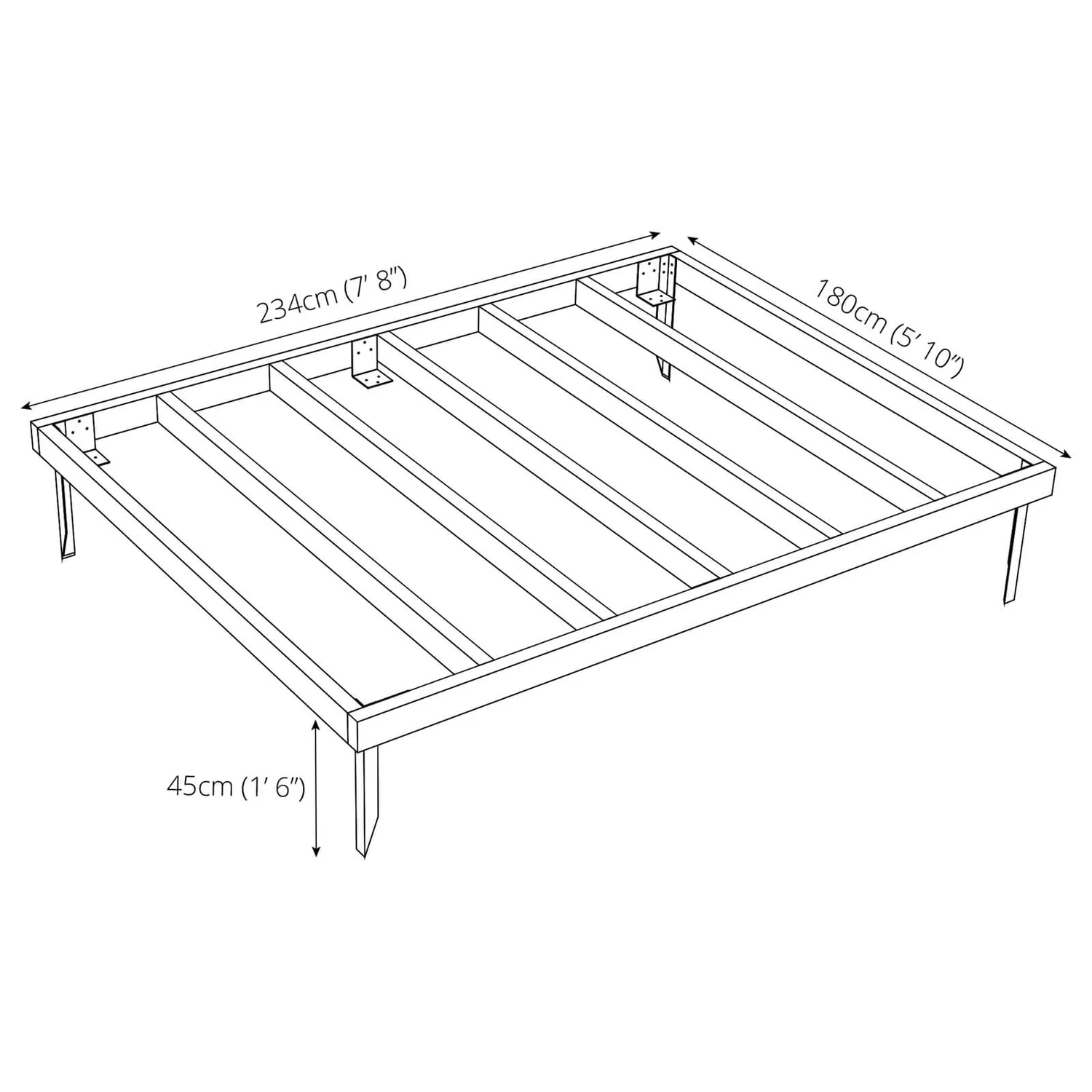 Mercia 8x6ft Pressure Treated Wooden Shed Base - Installation Included Mercia 8x6ft Pressure Treated Wooden Shed Base - Installation Included -Keter Store 12822607 2194832959402116
