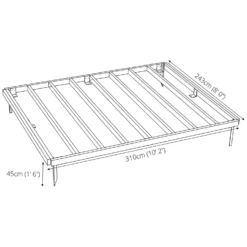 Mercia 10x8ft Pressure Treated Wooden Shed Base - Installation Included -Keter Store 12822610 1024832958709059