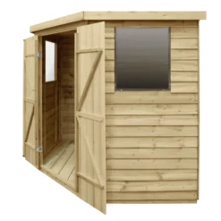 7x7ft Forest Overlap Pressure Treated Corner Shed - Incl. Installation -Keter Store 12823862 1134833219134160