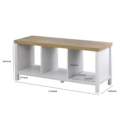Clever Cube 1x3 Storage Unit With Legs - White -Keter Store 12824159 1165052927610062