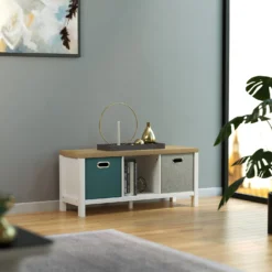 Clever Cube 1x3 Storage Unit With Legs - White -Keter Store 12824159 4155052927423366