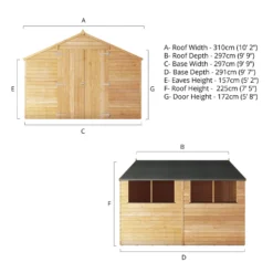 Mercia 10 X 10ft Overlap Apex Shed - Incl. Installation -Keter Store 12825398 1525047801093278