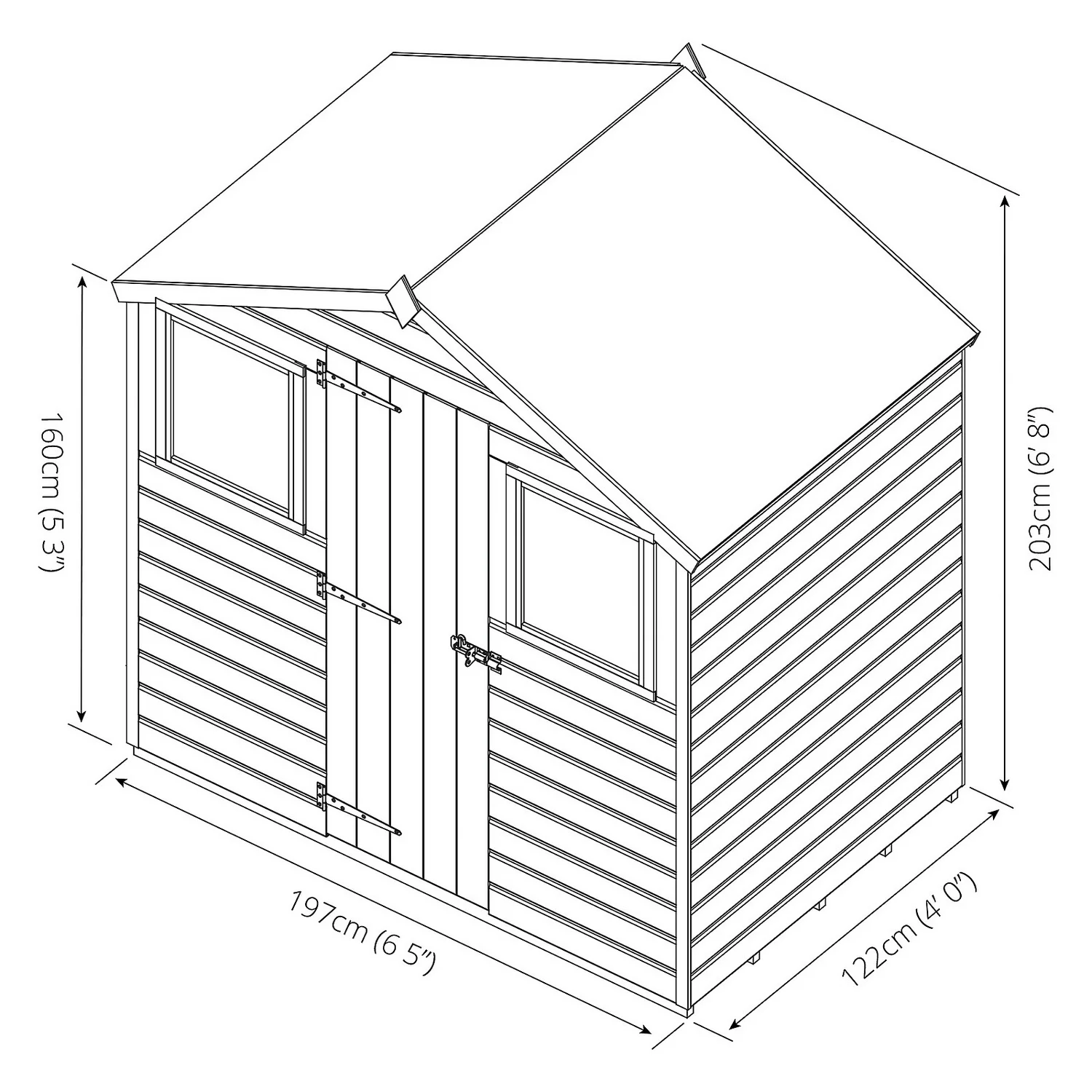 Mercia 4 x 6ft Shiplap Apex Shed - Included Installation Mercia 4 X 6ft Shiplap Apex Shed - Included Installation -Keter Store 12825402 3014949332302345