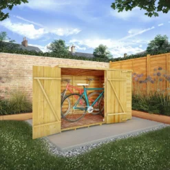 Mercia 6 X 4ft Overlap Pent Bike Shed - Incl. Installation -Keter Store 12825547 1844989186640524