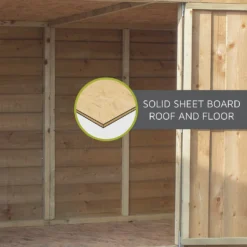 Mercia 6 X 4ft Overlap Pent Bike Shed - Incl. Installation -Keter Store 12825547 8714989186821652