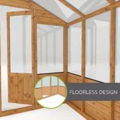 Mercia 8 X 4ft Lean To Greenhouse - Incl. Installation -Keter Store 12825553 5745004010917471