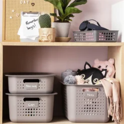 Smartstore 2L Wardrobe Basket - Taupe -Keter Store 12826427 1664833173187153